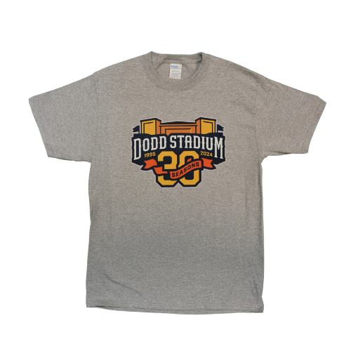 Dodd Stadium 30th Anniversary Grey T-Shirt