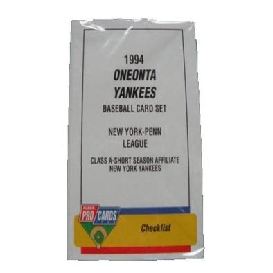 Connecticut Tigers 1994 Oneonta Yankees Team Set